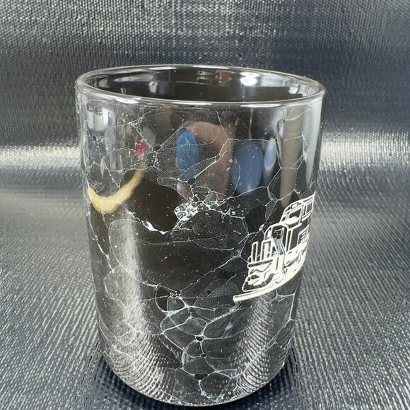 Linyi Ceramic Tall Coffee Mug Cup Black Marble Glaze Coffee Mug Cup Road Train - Picture 8 of 12